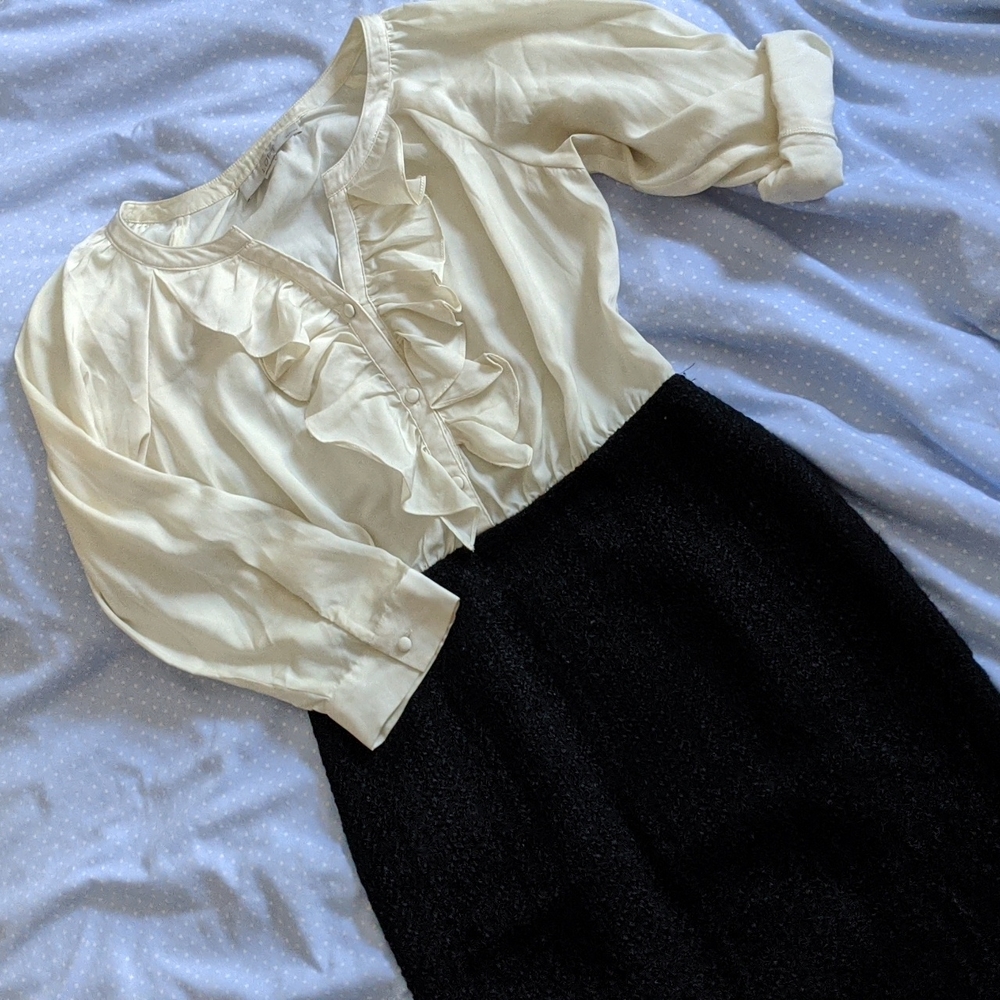 LOFT | Beige&black Dress